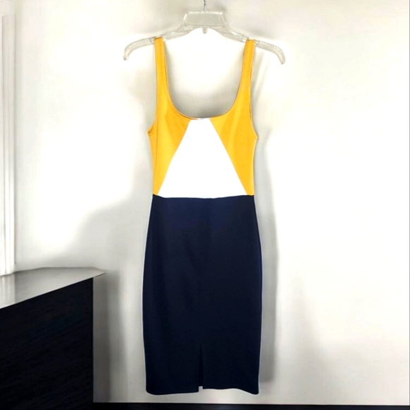 ZARA Colorblock Shift Bodycon Dress - Small - Picture 4 of 5